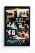 Scrapbook Film Frame Happy Birthday Greeting Frame
