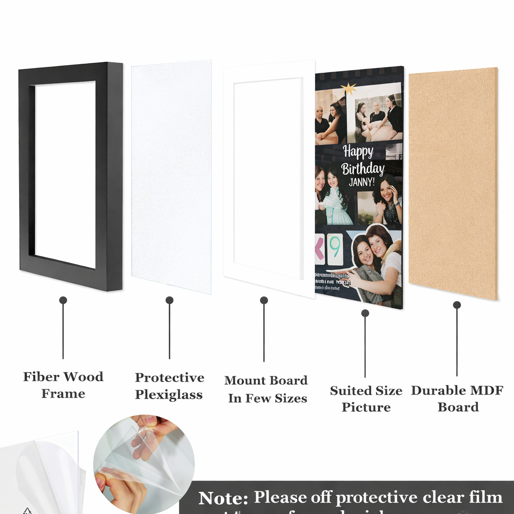 Scrapbook Film Frame Happy Birthday Greeting Frame